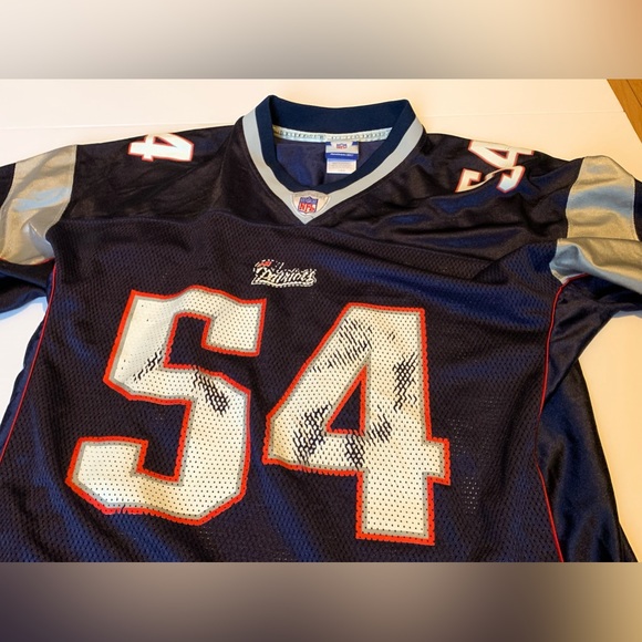 NFL Reebok Players New England Patriots #54 Tedy Bruschi Jersey L Blue - Picture 3 of 6